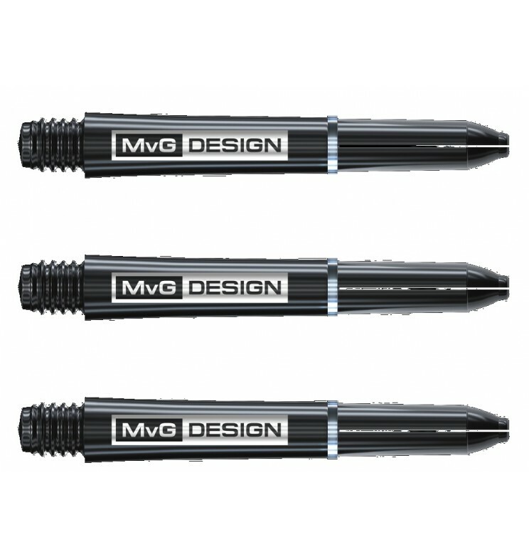 BLACK MEDIUM MICHAEL VAN GERWEN WINMAU DESIGN NYLON DART SHAFTS
