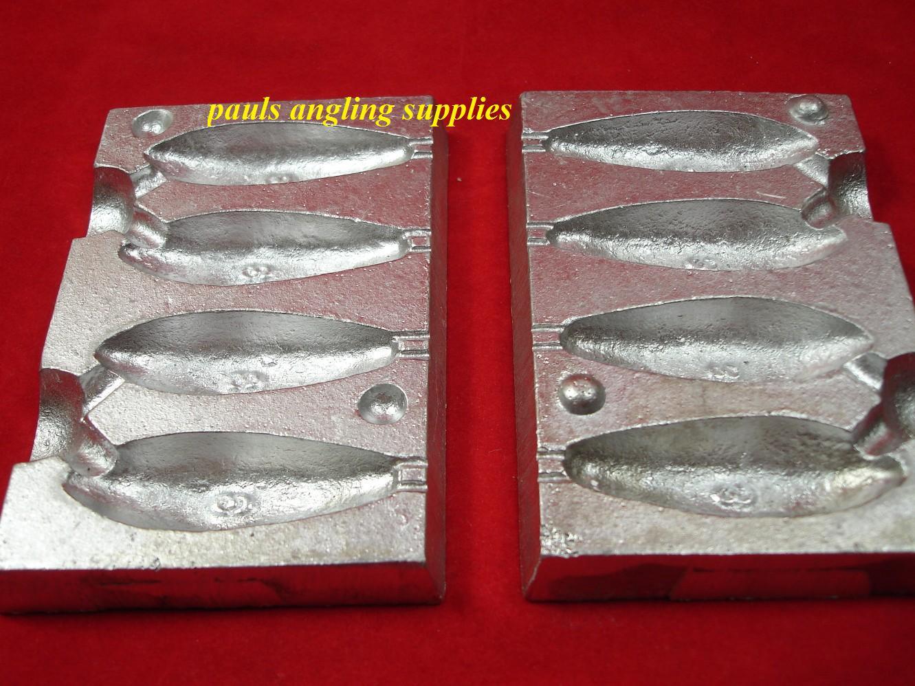 4 in1 Distance Mould  1.1oz  Carp / Beach Lead Fishing Mould .