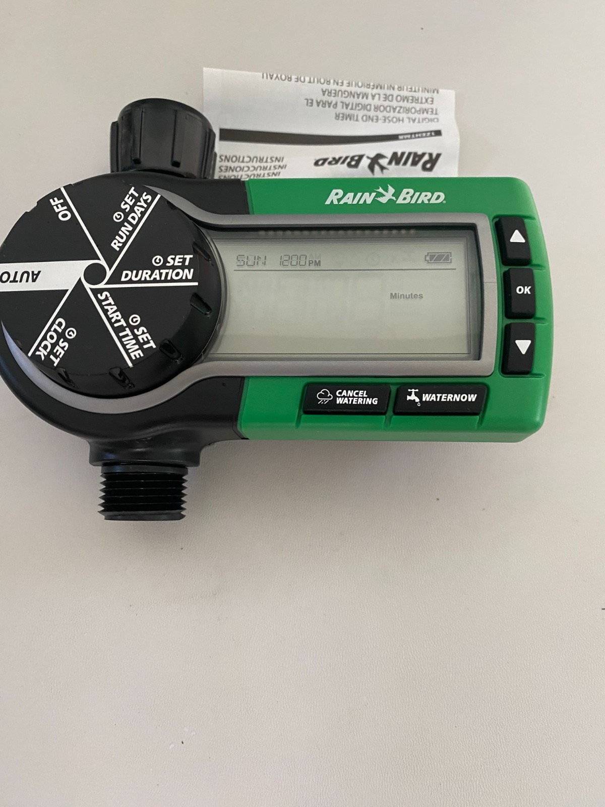 Rain Bird 1ZEHTMR Easy-to-Program Hose End Sprinkler Timer Digital Automatic Wat