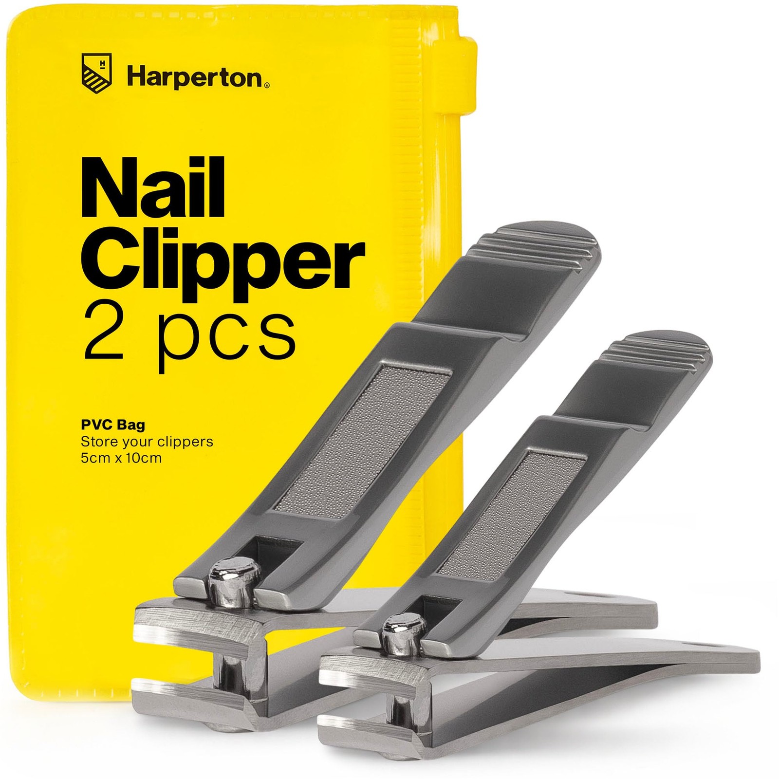 Ultra Sharp Nail Clippers Set for Men & Women - 2 Pack Professional Stainless...