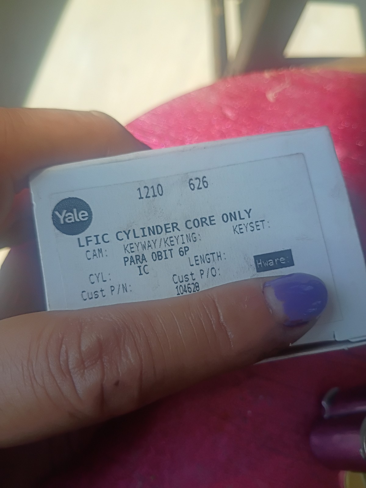 lfic cylinder core only