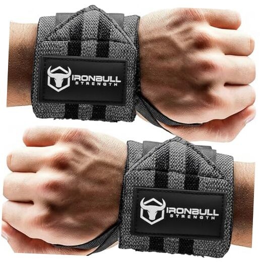 Wrist Wraps for Weightlifting (USPA & IPL Approved) - 18” Premium Grey V2
