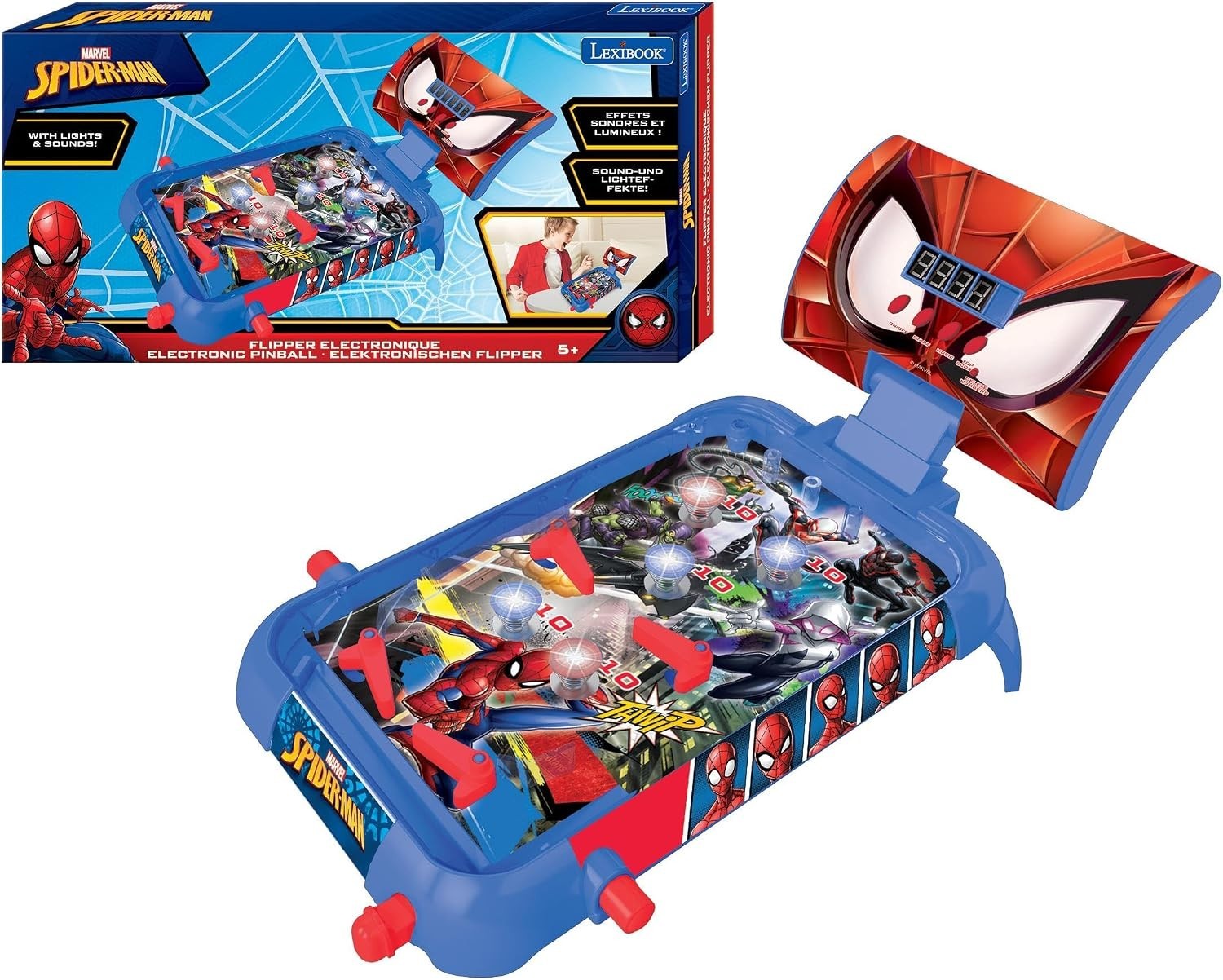 Electronic Table Pinball with Spider-Man