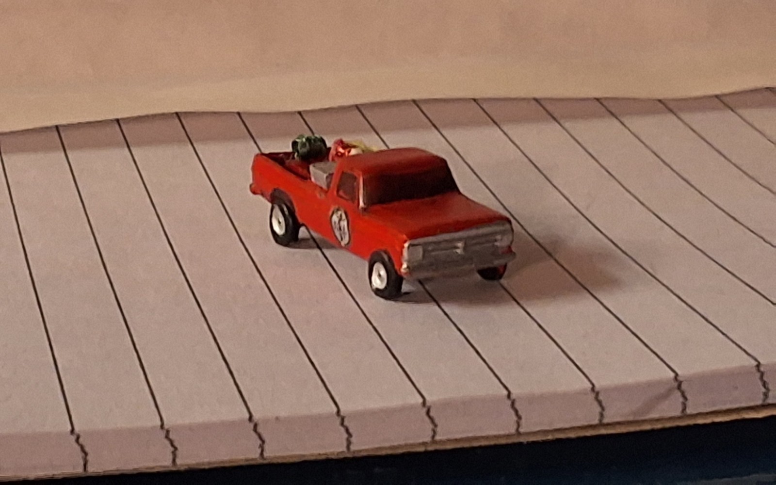3D Printed  N Scale  1/160  1970s FORD F-300  PICKUP W/ "SKID UNIT" BRUSH TRUCK