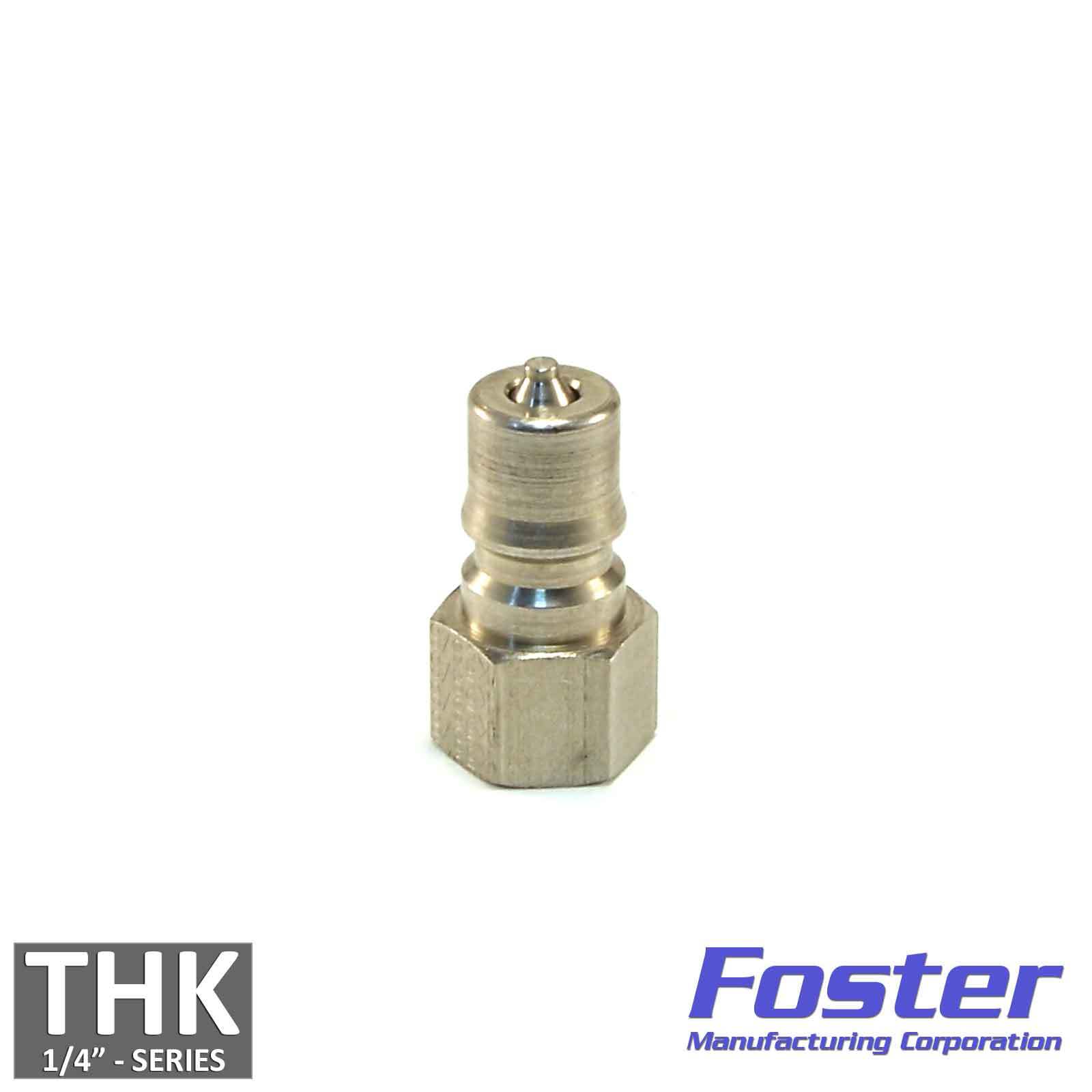 Foster FHK Series 1/4" K2S/S Stainless Steel ISO B Hydraulic Quick Connect Plug