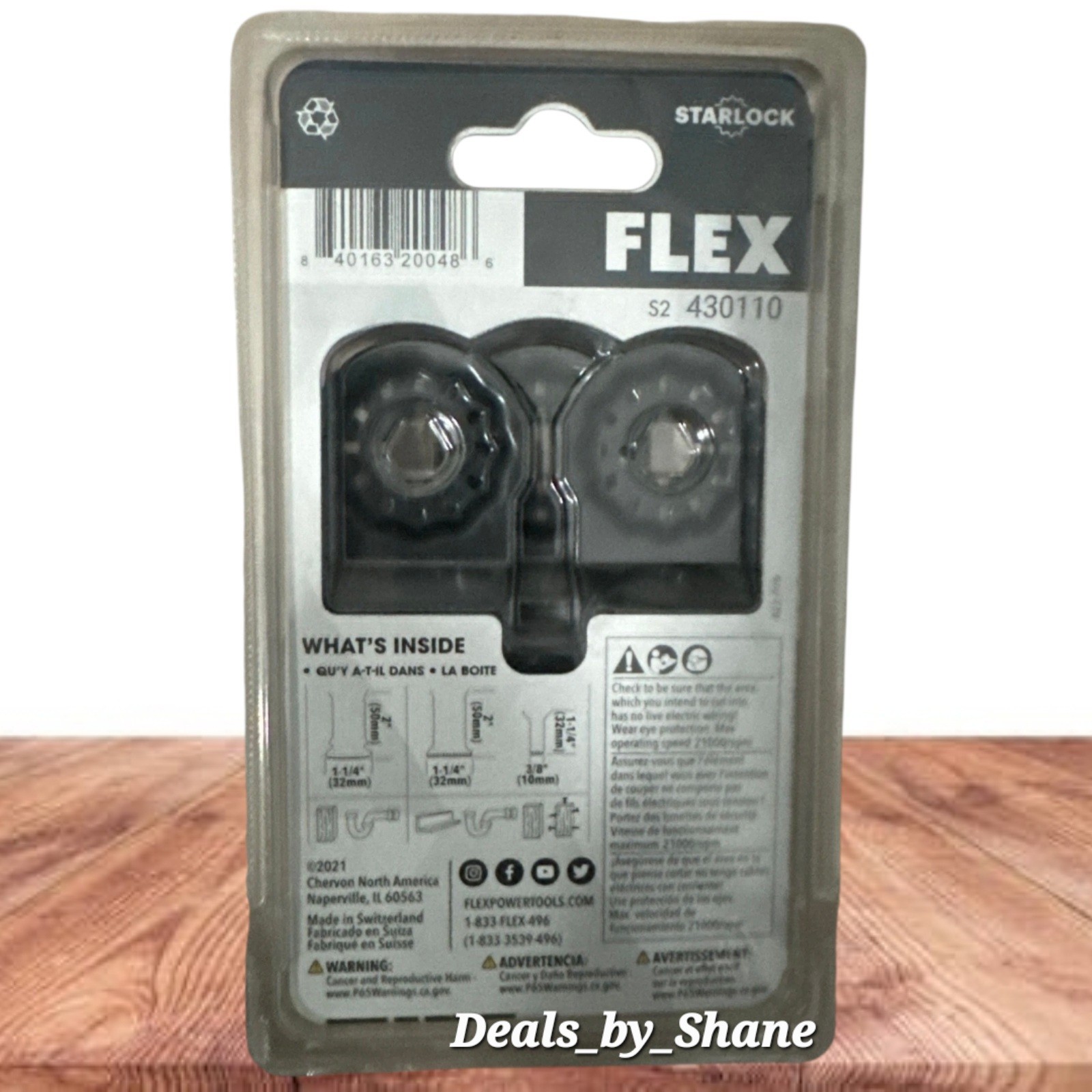 Flex FAM40101-3 Starlock Plunge Cut Oscillating Multi-Tool Blade Set 3pc