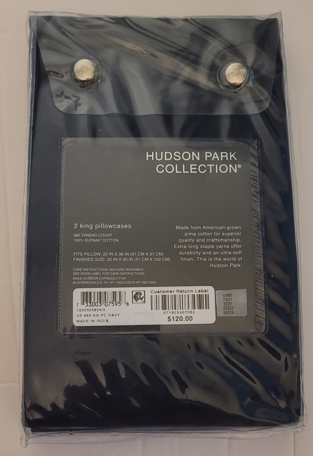 Hudson Park Collection Sateen Pillowcases, 2 King Pillowcases 680 Thread Count