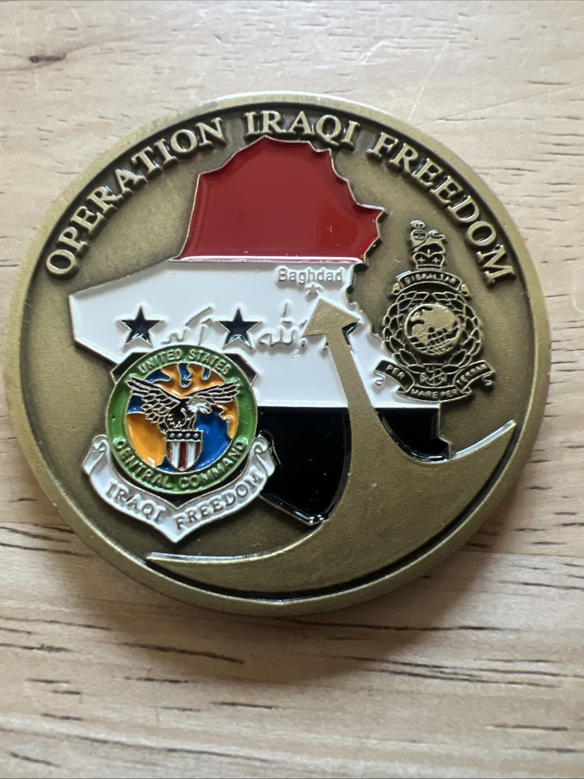 OPERATION IRAQI FREEDOM MILITARY CHALLENGE COIN