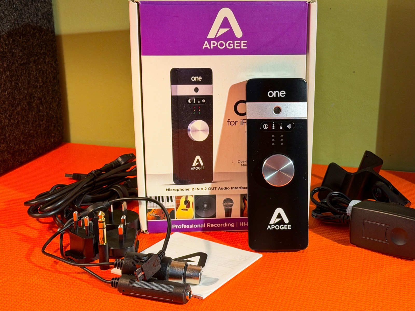 APOGEE ONE for iPad, iPhone &  Mac (24-bit/96khz) - EXCELLENT, COMPLETE
