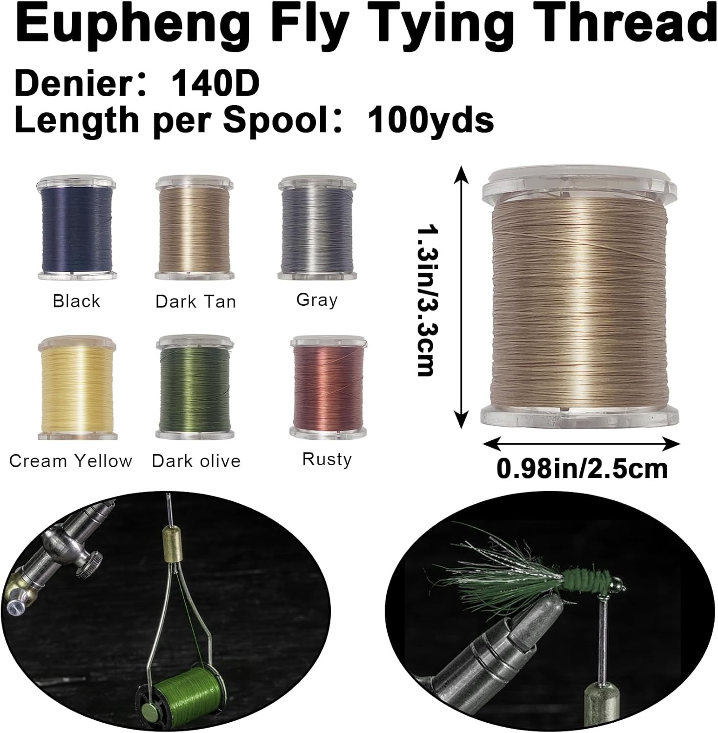 Fly Tying Material Kit for Beginners & Advanced • Primetie Fiberbox • Realistic