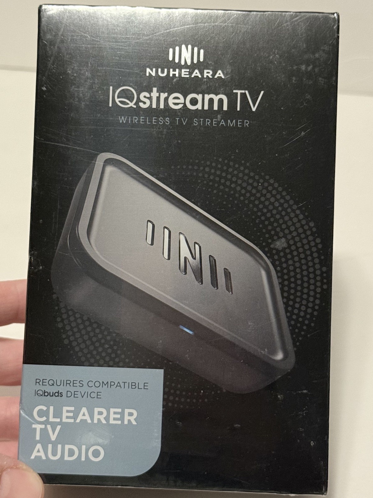 Nuheara IQstream TV Wireless TV Streamer for IQbuds Devices Clearer TV Audio