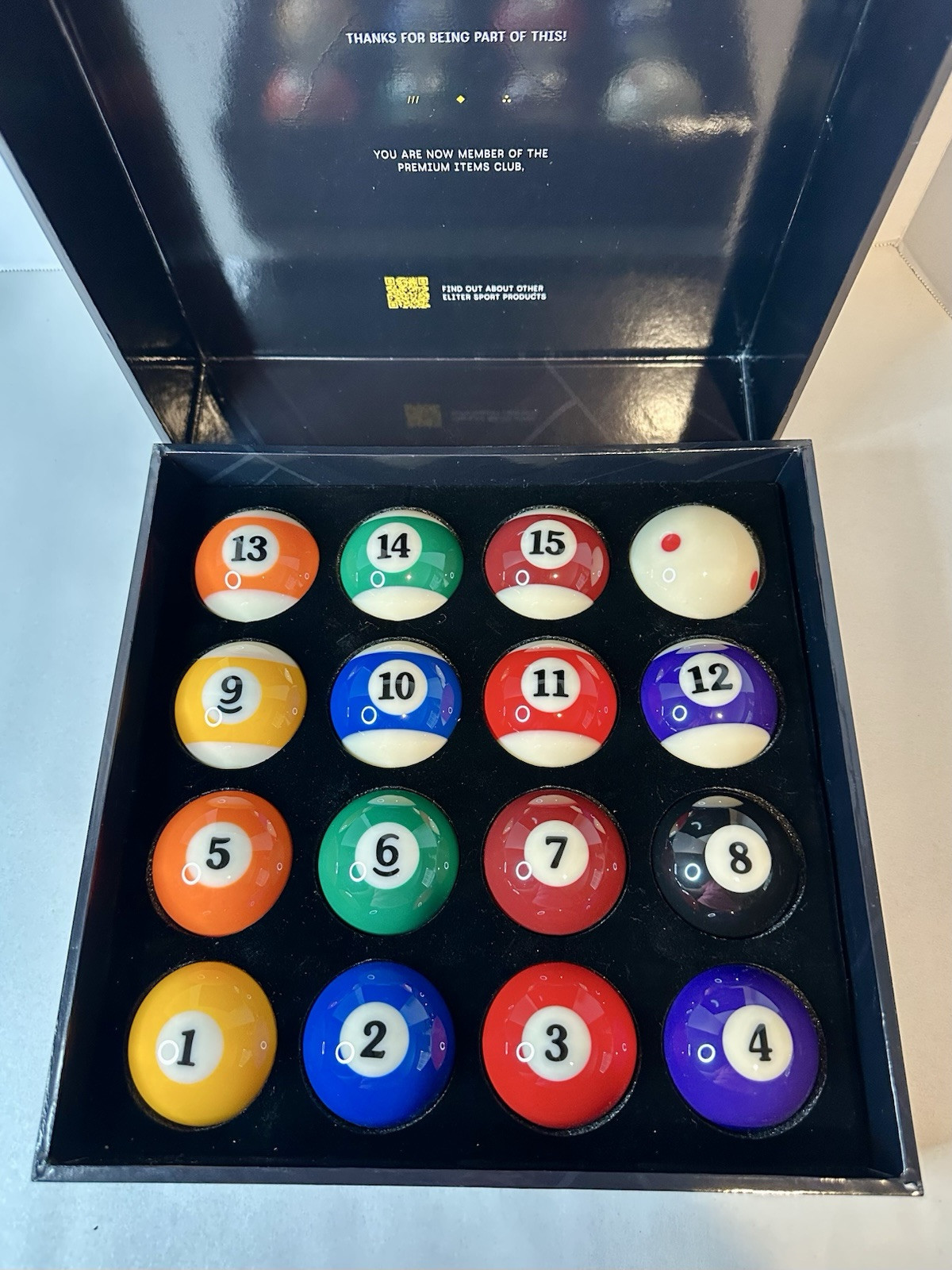 ELITER SPORTS Premium Pool Balls Made of Pure Phenolic Resin - Billiard Balls
