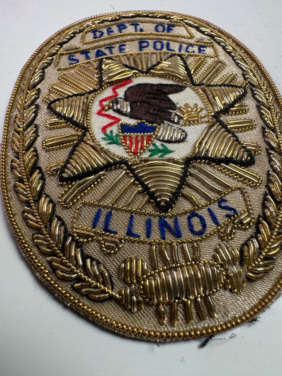 Illinois State Police IL Trooper Bullion Patch S5