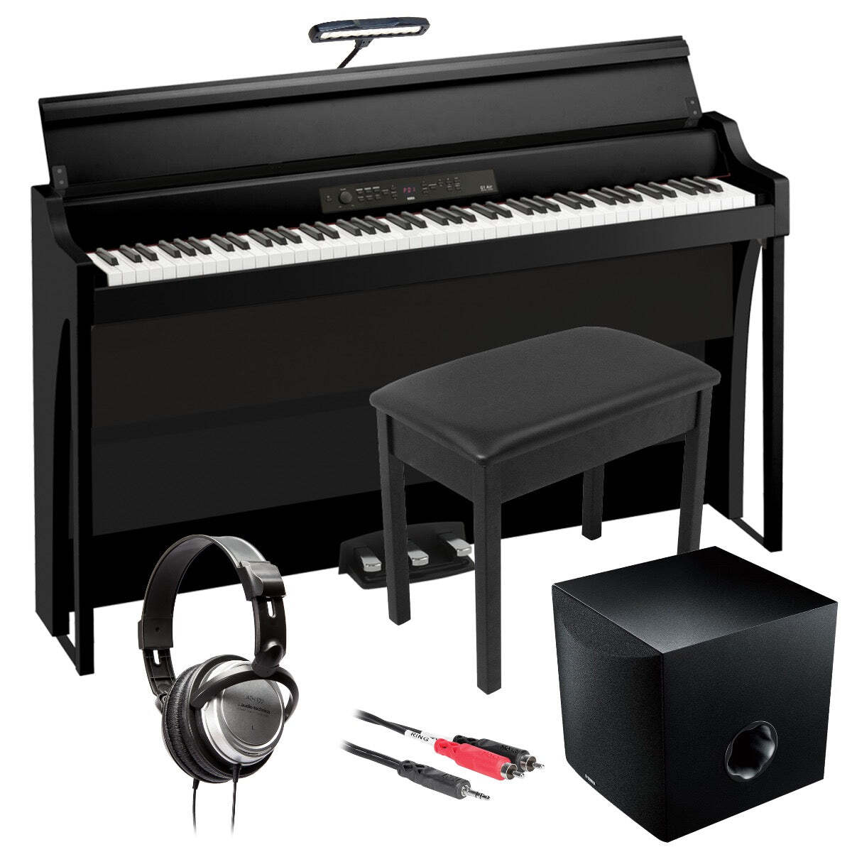 Korg G1B Air Digital Piano - Black COMPLETE HOME BUNDLE PLUS SUB
