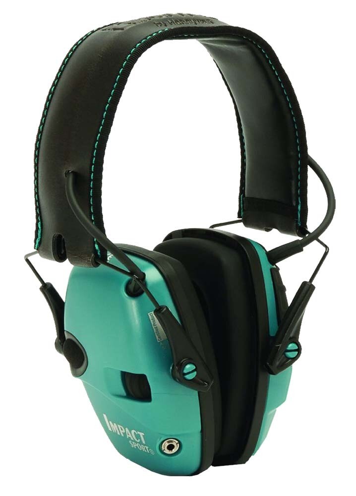 Howard Leight R02521 Impact Sport Electronic Muff 22 dB Over the Head Black/Teal