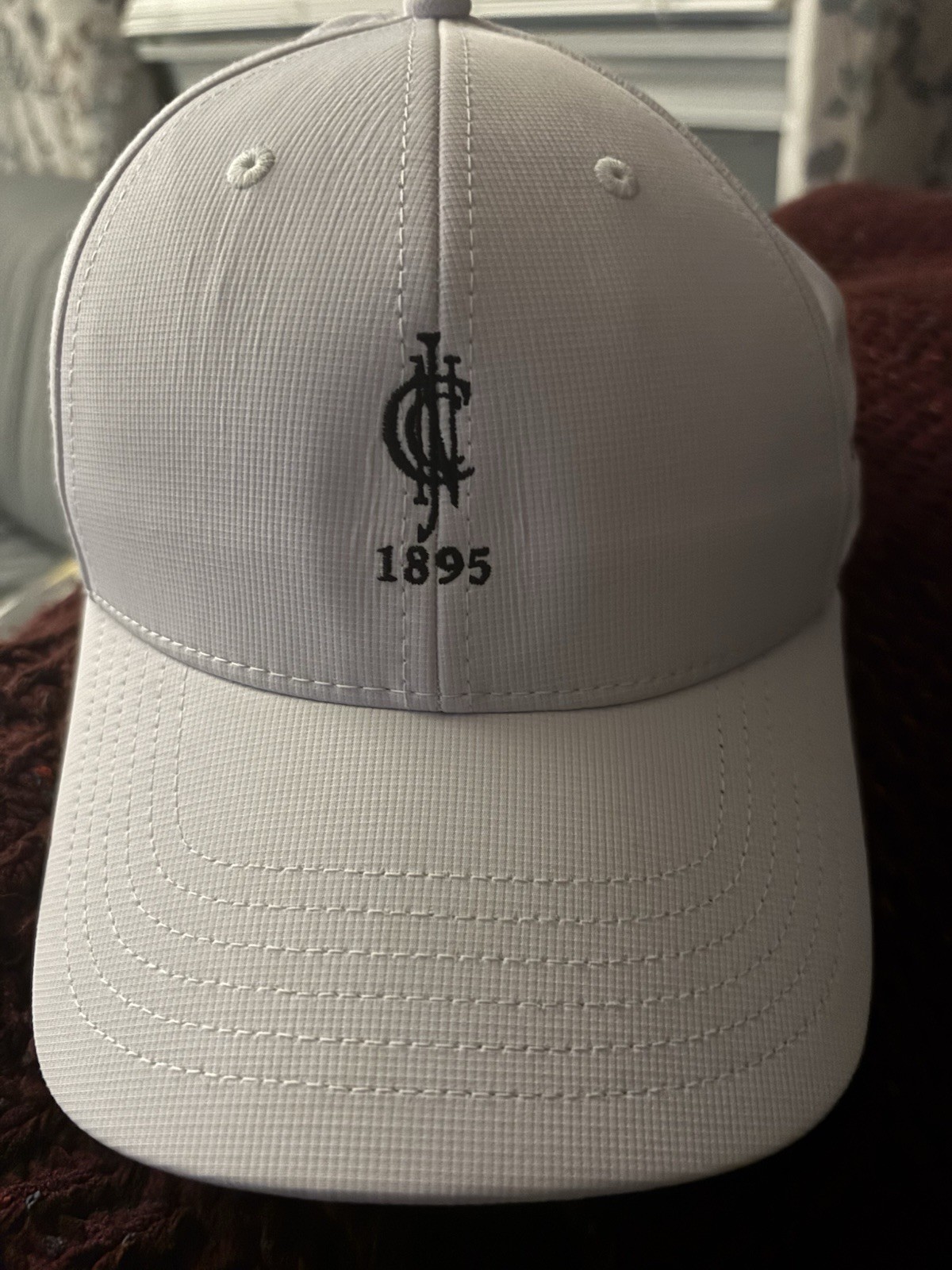 Stoddard Trophy Golf Club Hat 1895 Strapback White On Fahrenheit Hat RARE