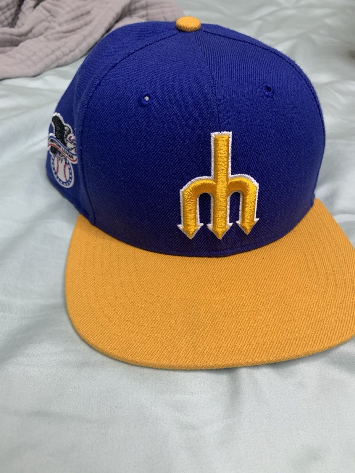 Seattle Mariners 47 SnapBack Hat Autographed By Walter Jones HOF Inscribed!