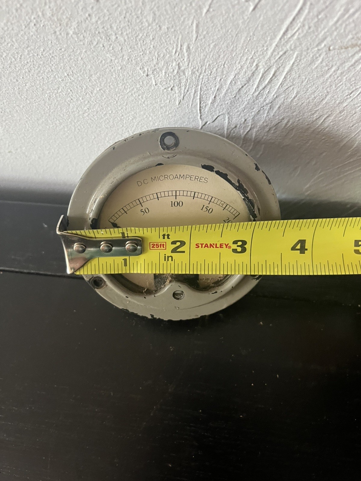 - General Electric DC Microamperes Guage Model 8DG41AAF 7 Untested