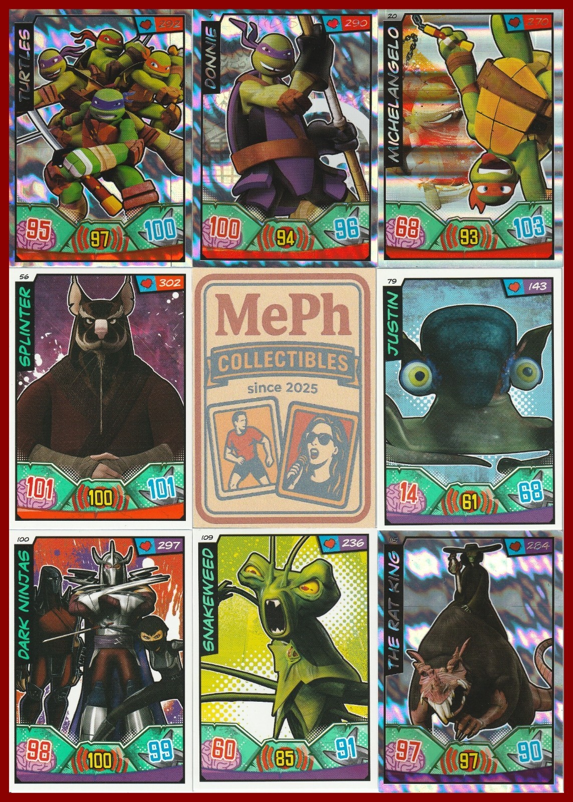 Teenage Mutant Ninja Turtles Mutant Mayhem 2014 Panini • Pick #1-120 Card NM