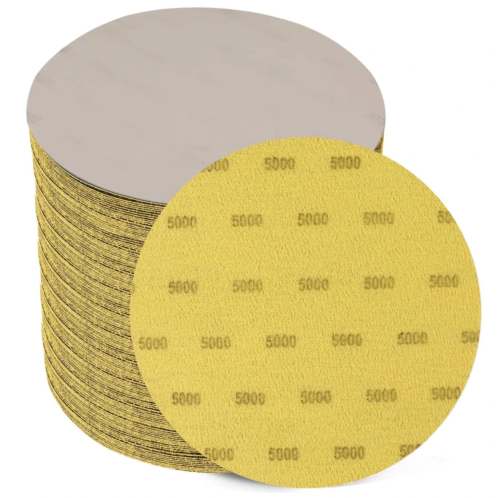 6 Inch 5000 Grit Sanding Disc, GOH DODD 25 Pieces Wet Dry Sandpaper Black
