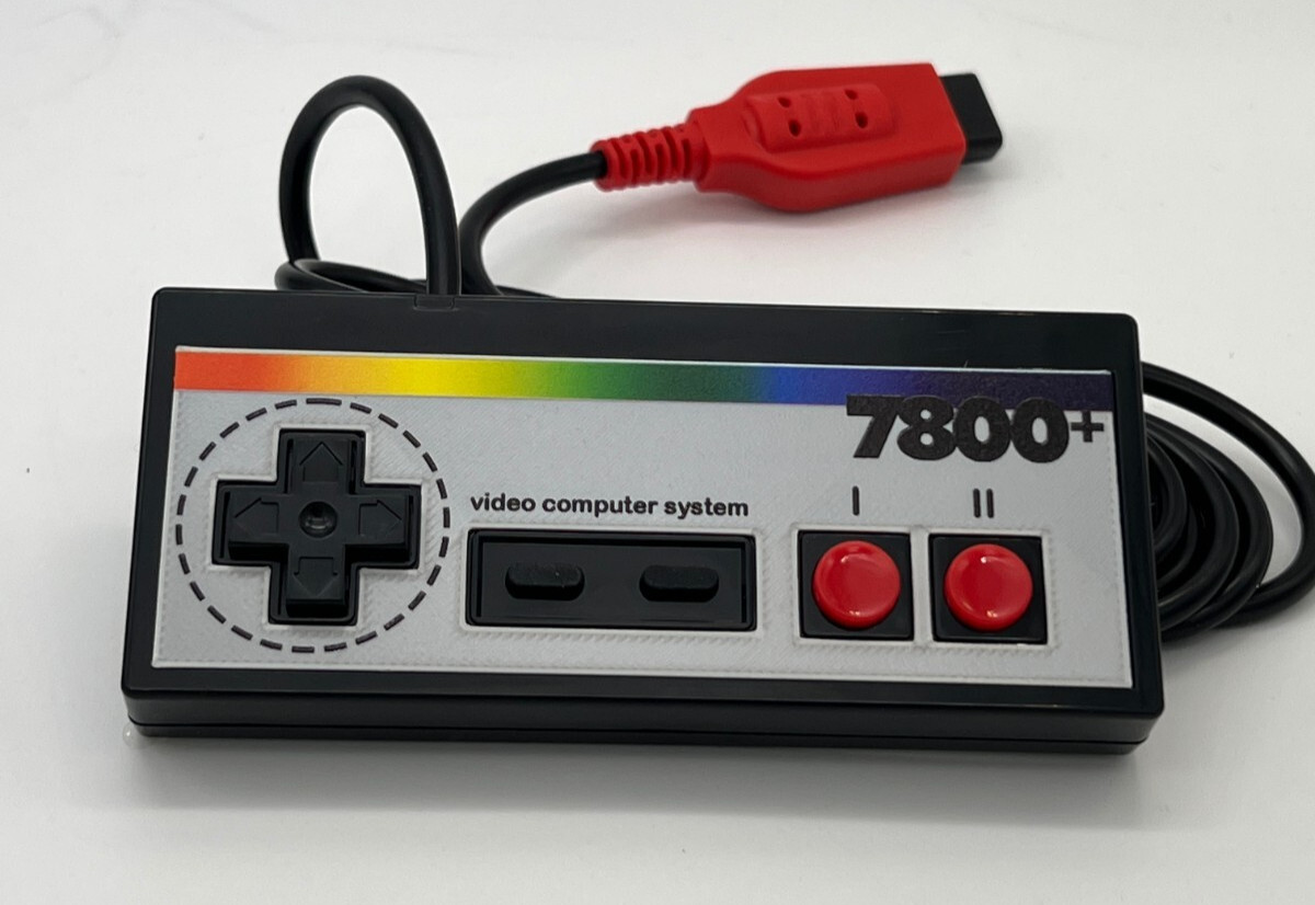 Atari 7800+ 7800 2600 Controller Control Pad Gamepad Joystick CX78 "Metallic"