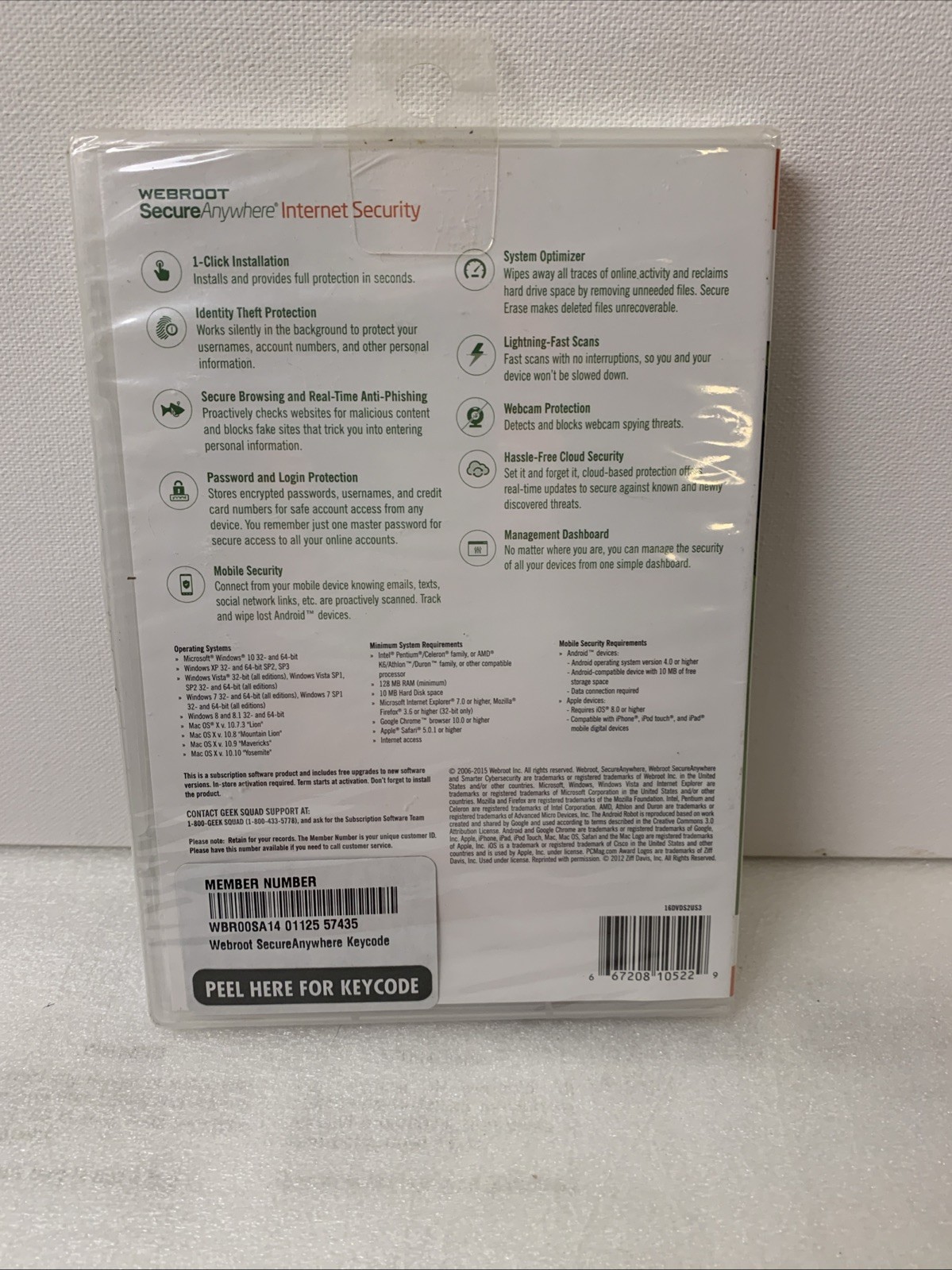 Webroot SecureAnywhere Internet Security - Full Version for Windows & Mac...