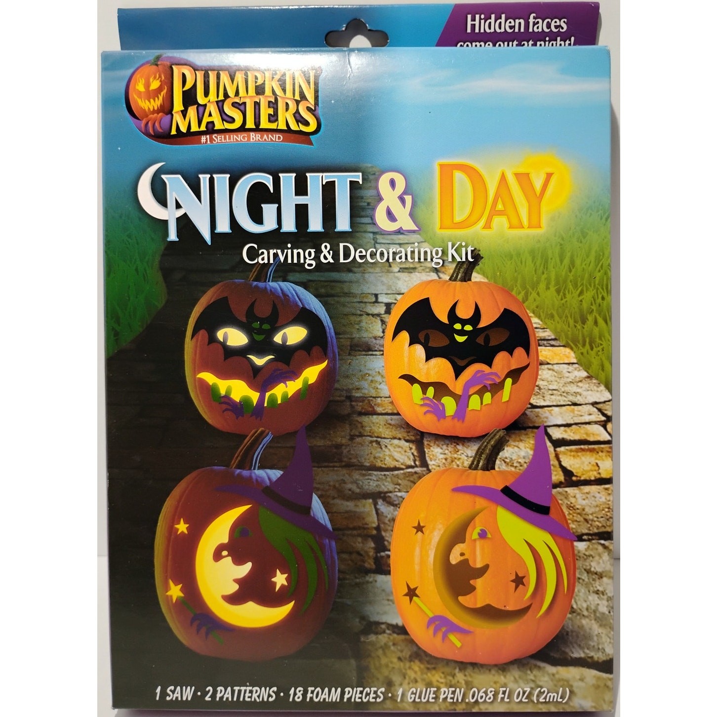 Pumpkin Masters Night & Day Carving & Decorating Kit Halloween NIP
