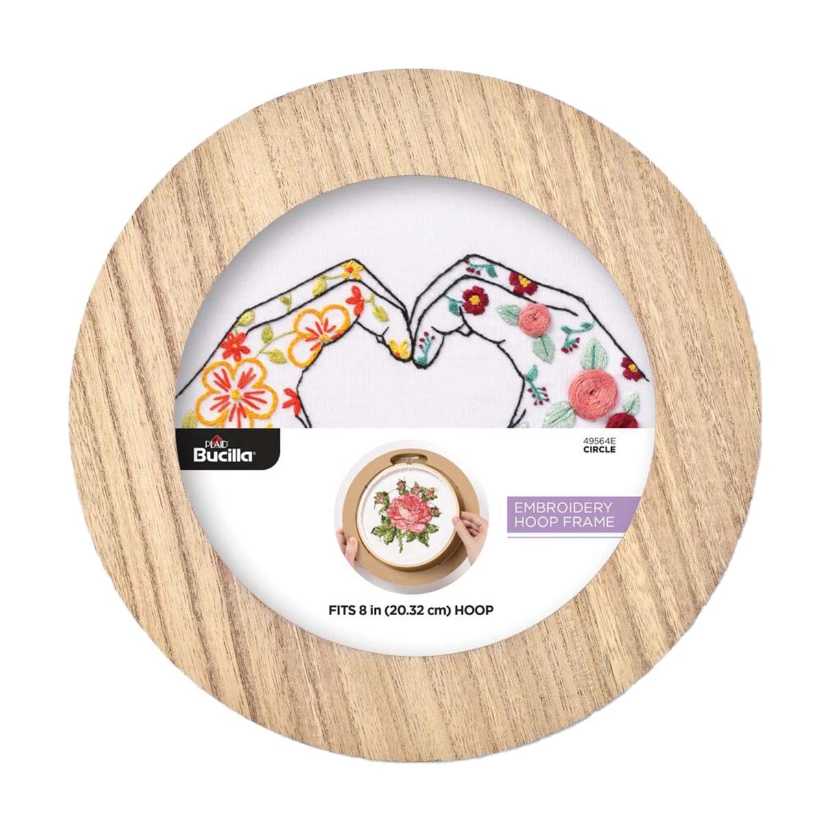 Bucilla® 8" Circle Embroidery Hoop Wood Frame
