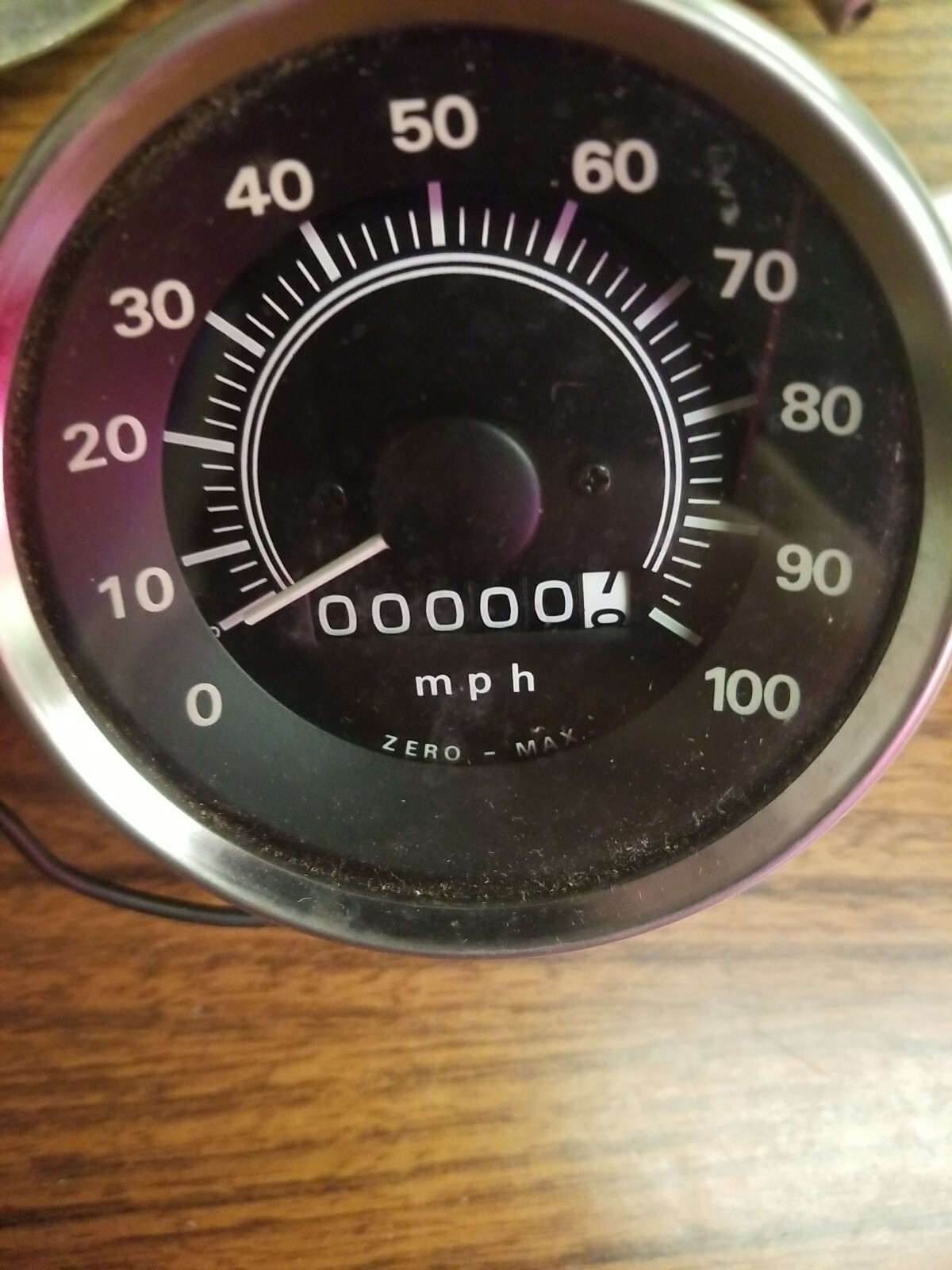 1970'S VINTAGE PERFORMANCE INSTRUMENTS ZERO MAX SNOWMOBILE SPEEDOMETER NEW