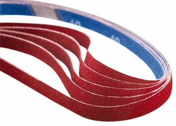 Norton 2-1/2" Wide x 60" OAL, 50 Grit, Ceramic Abrasive Belt Ceramic, Coarse,...