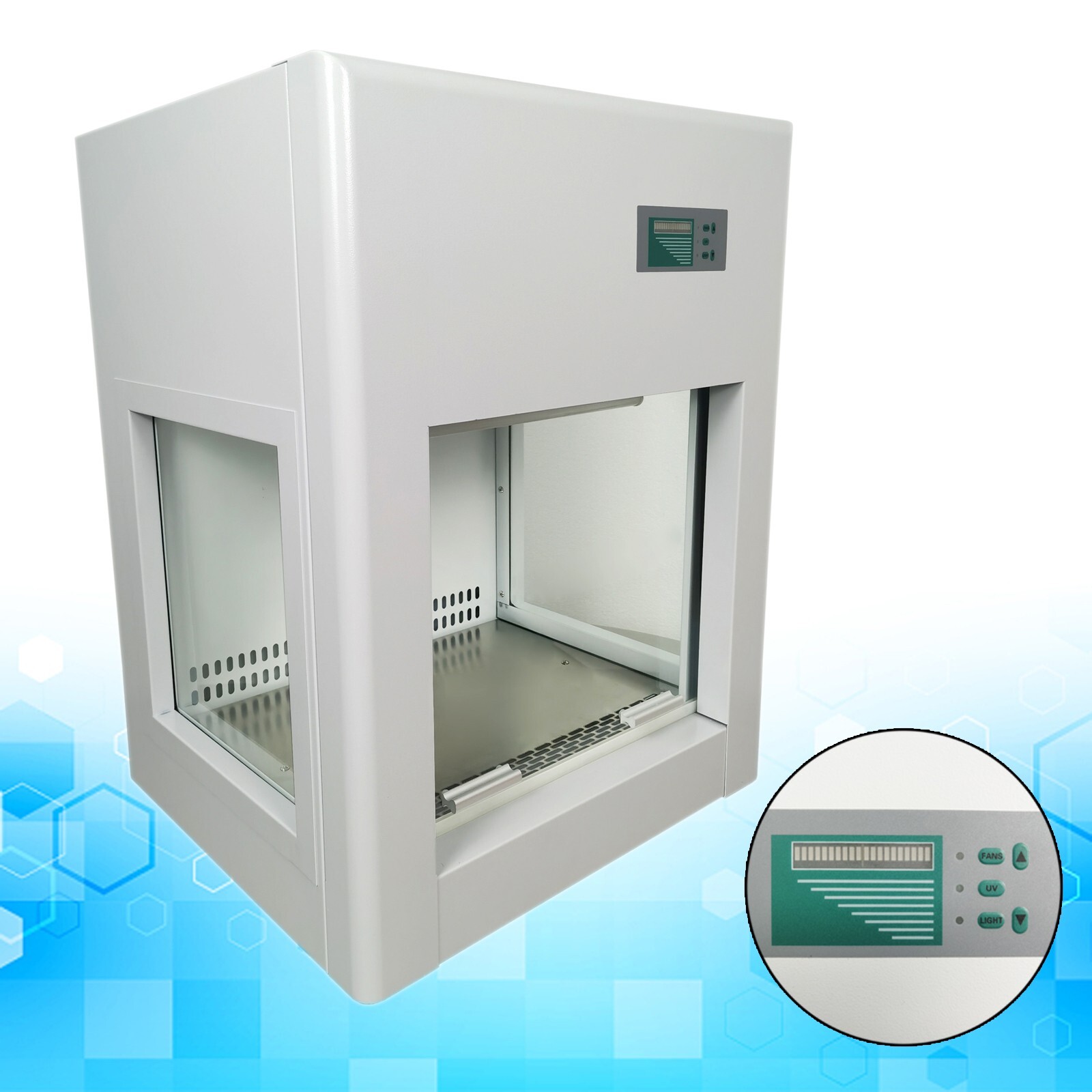 CJ-600N Lab LED Cleaning Table 99.999% HEPA 0.2-0.6m/s Airflow 110V UV Lamp
