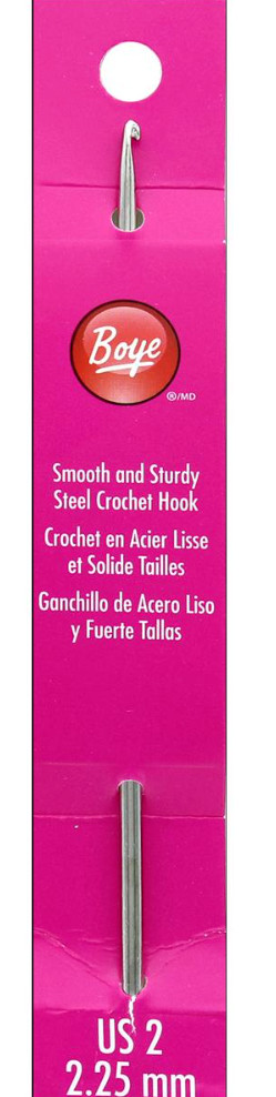 Boye ~ (US2) - Steel Crochet Hook - 2.25mm