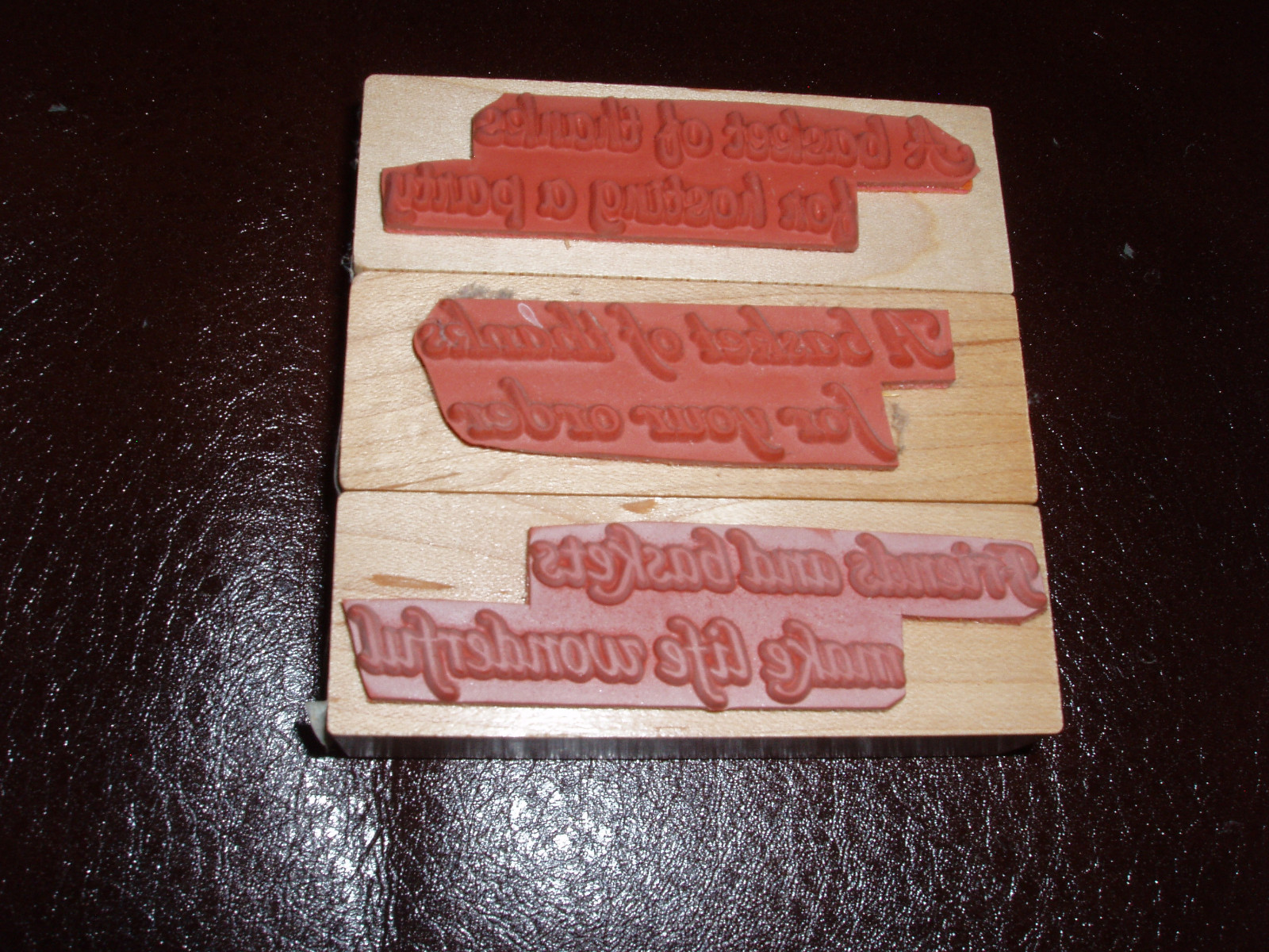 Stamps for baskets Longaberger hostess consultant