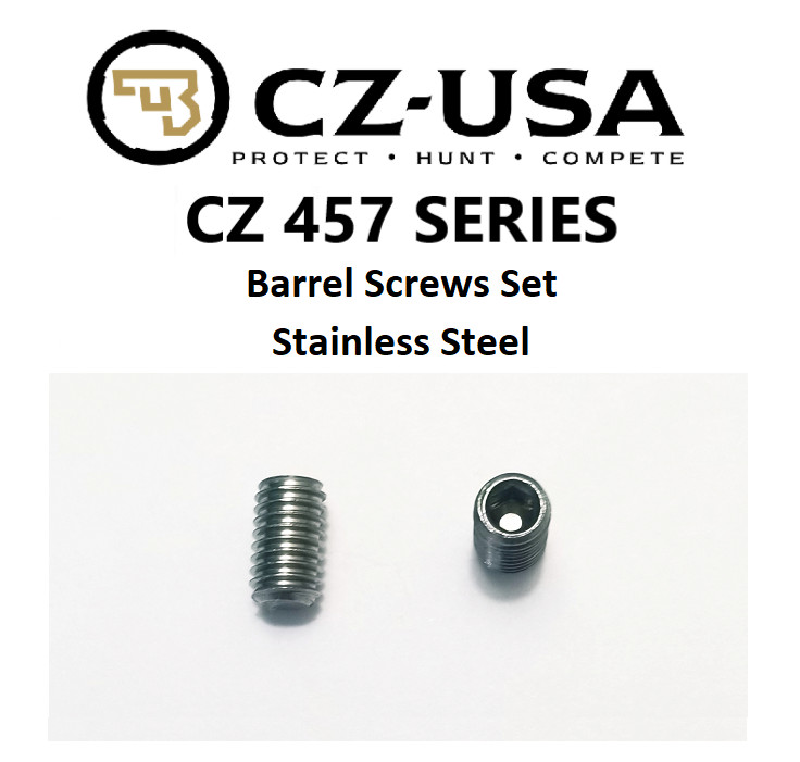 CZ 457 Barrel Screw, Stainless Steel Replacement Set, UPGRADED REPLACEMENT PARTS