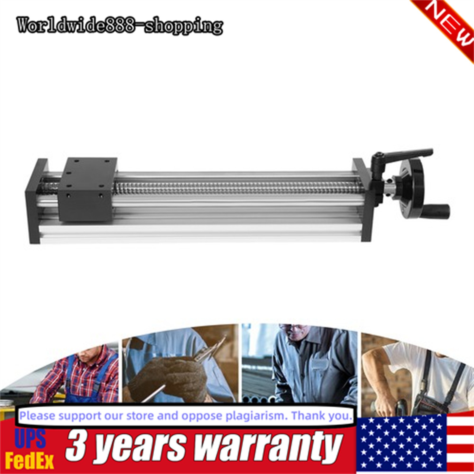 250mm Optical Axis Sliding Table Rail Manual Sliding Table Linear Rail Guide