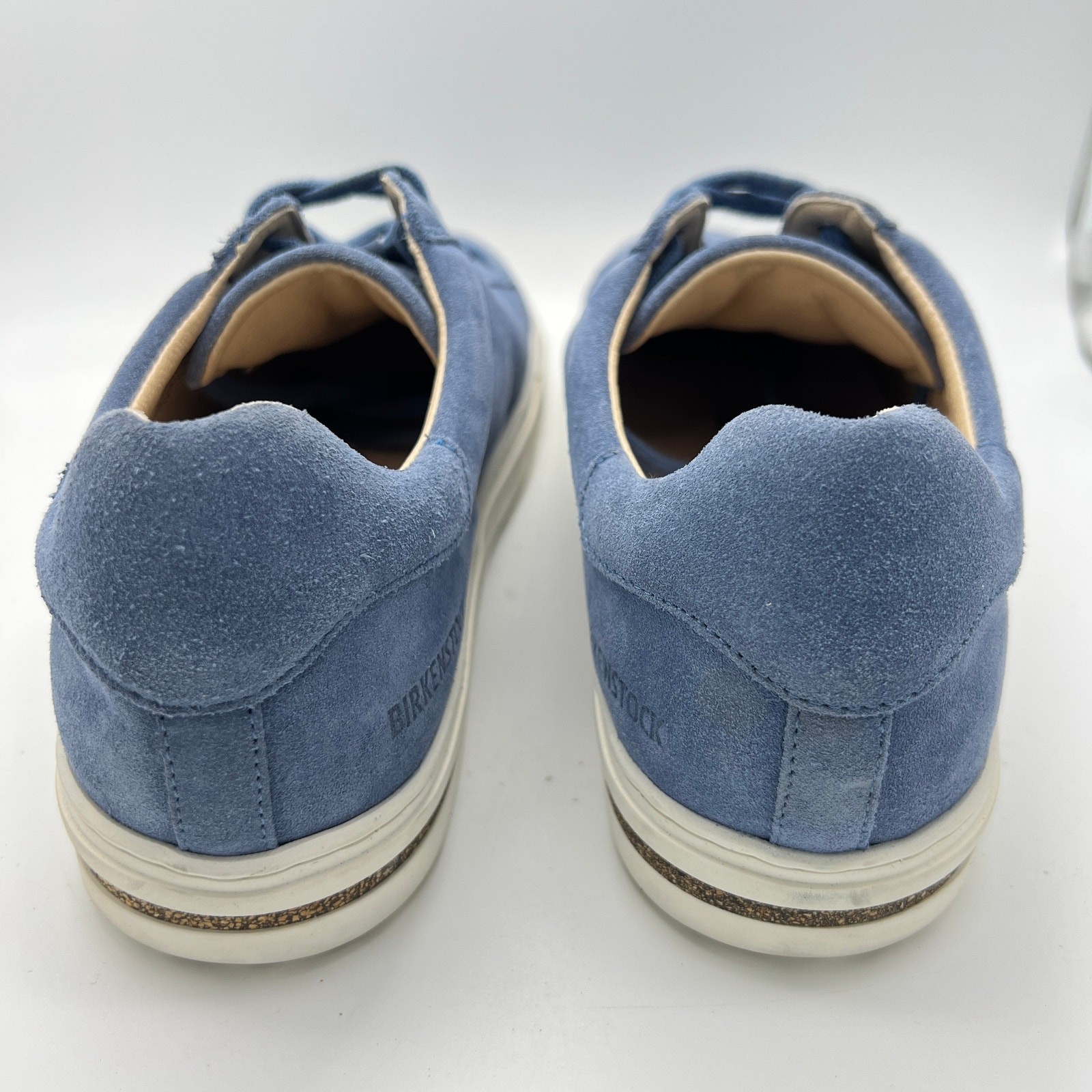 Birkenstock Women’s Size 39 8-8.5 Bend Low Suede Leather Shoes Elemental Blue