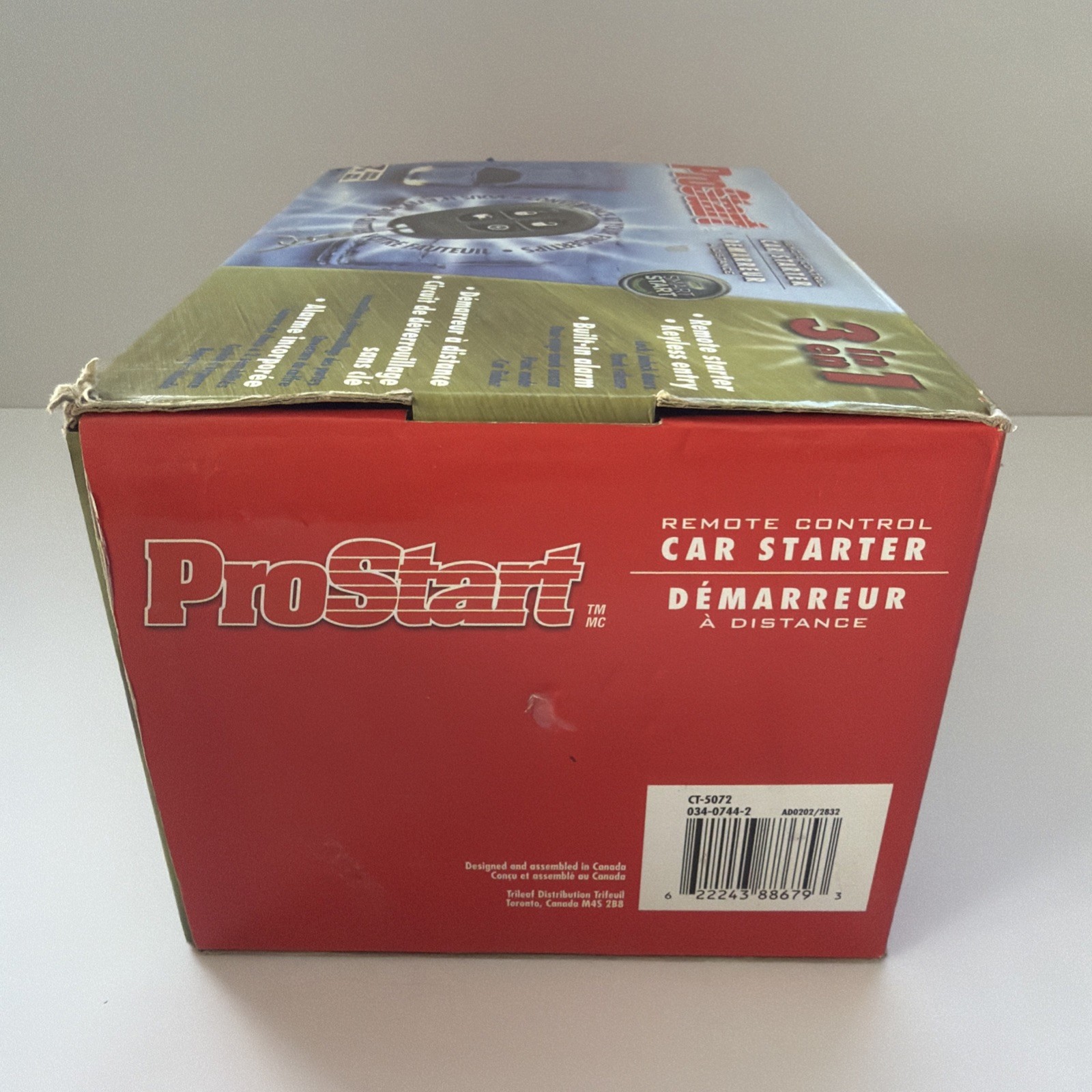ProStart Remote Control Car Starter 3 In1 CT-5072 Automatic/Manual Keyless Entry
