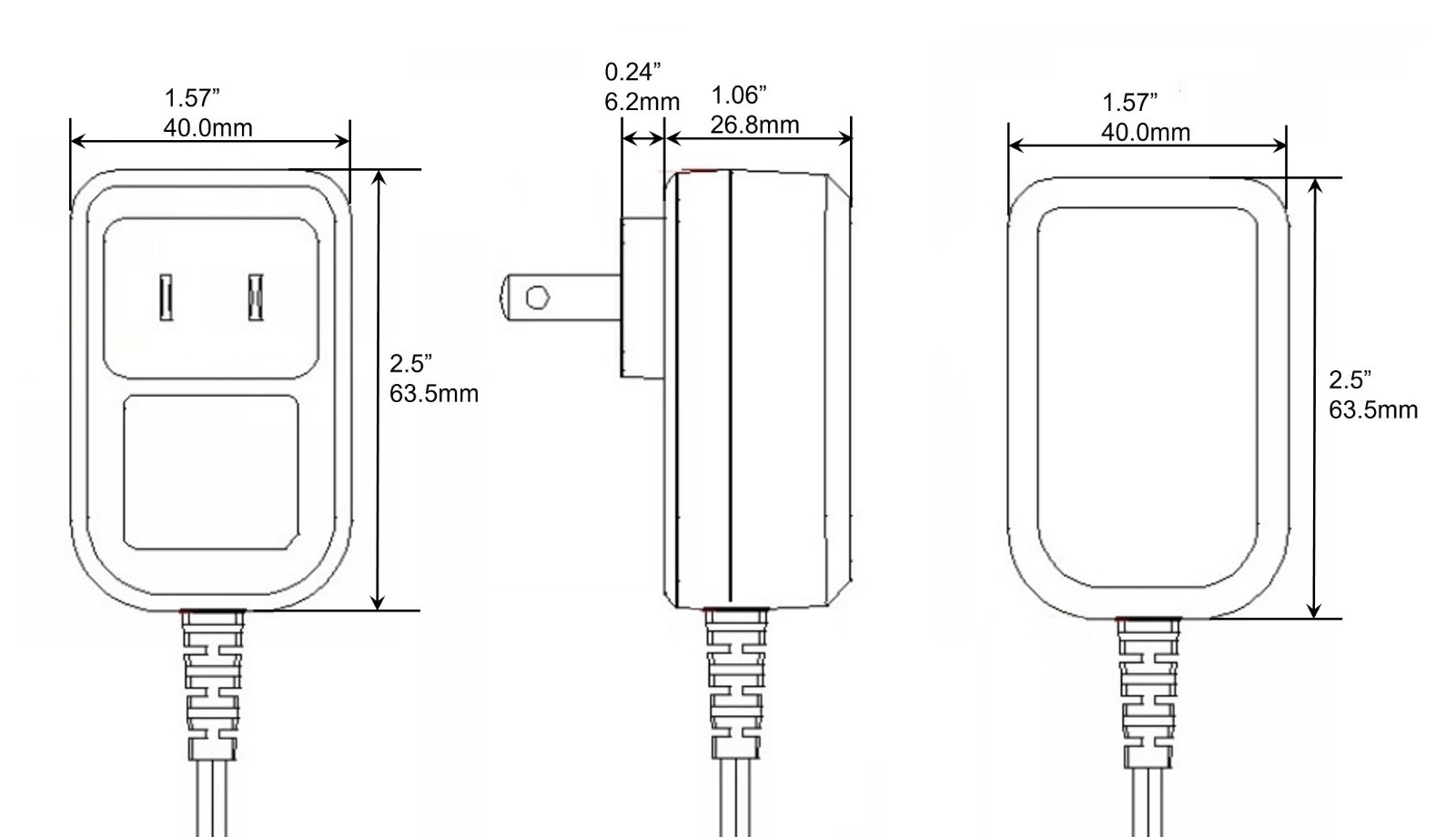 1 x AA Battery Replacement Eliminator Kit for Electronic Devices