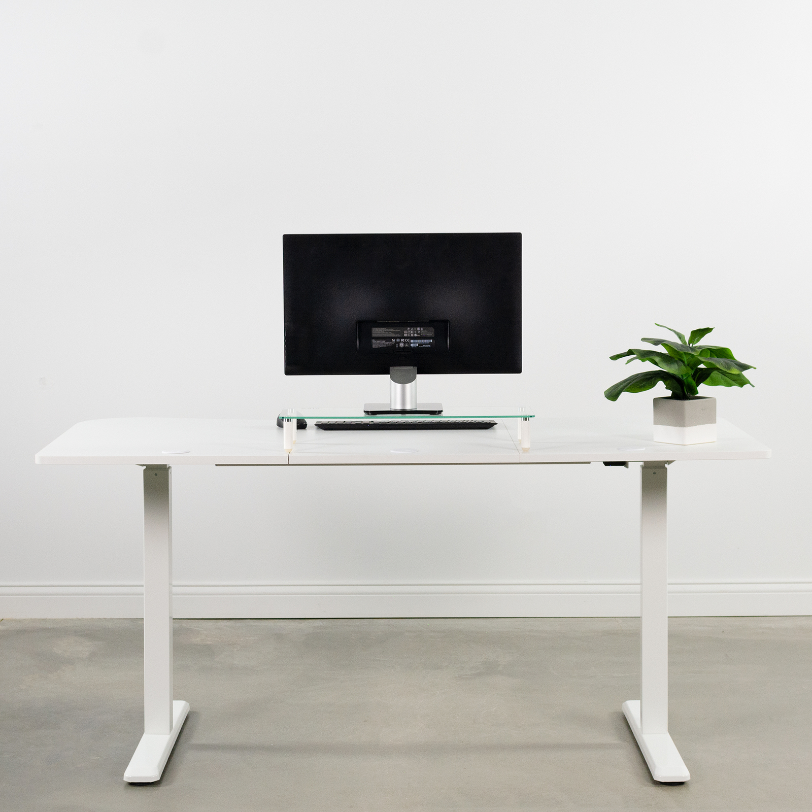 VIVO White 63" x 32" Table Top for Adjustable Standing Desk Frames