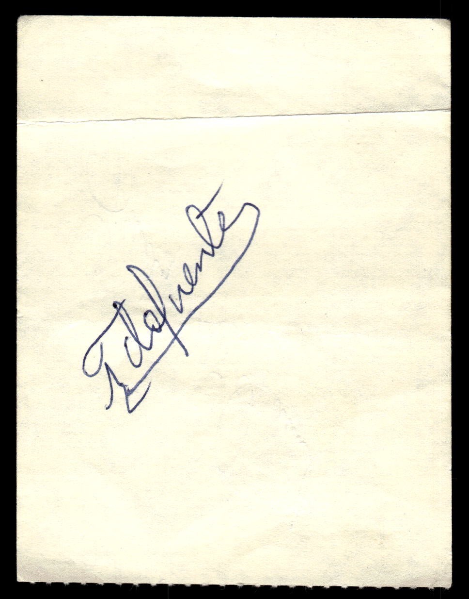 Tito Fuentes Giants Padres Baseball Signed Cut Auto *TT129