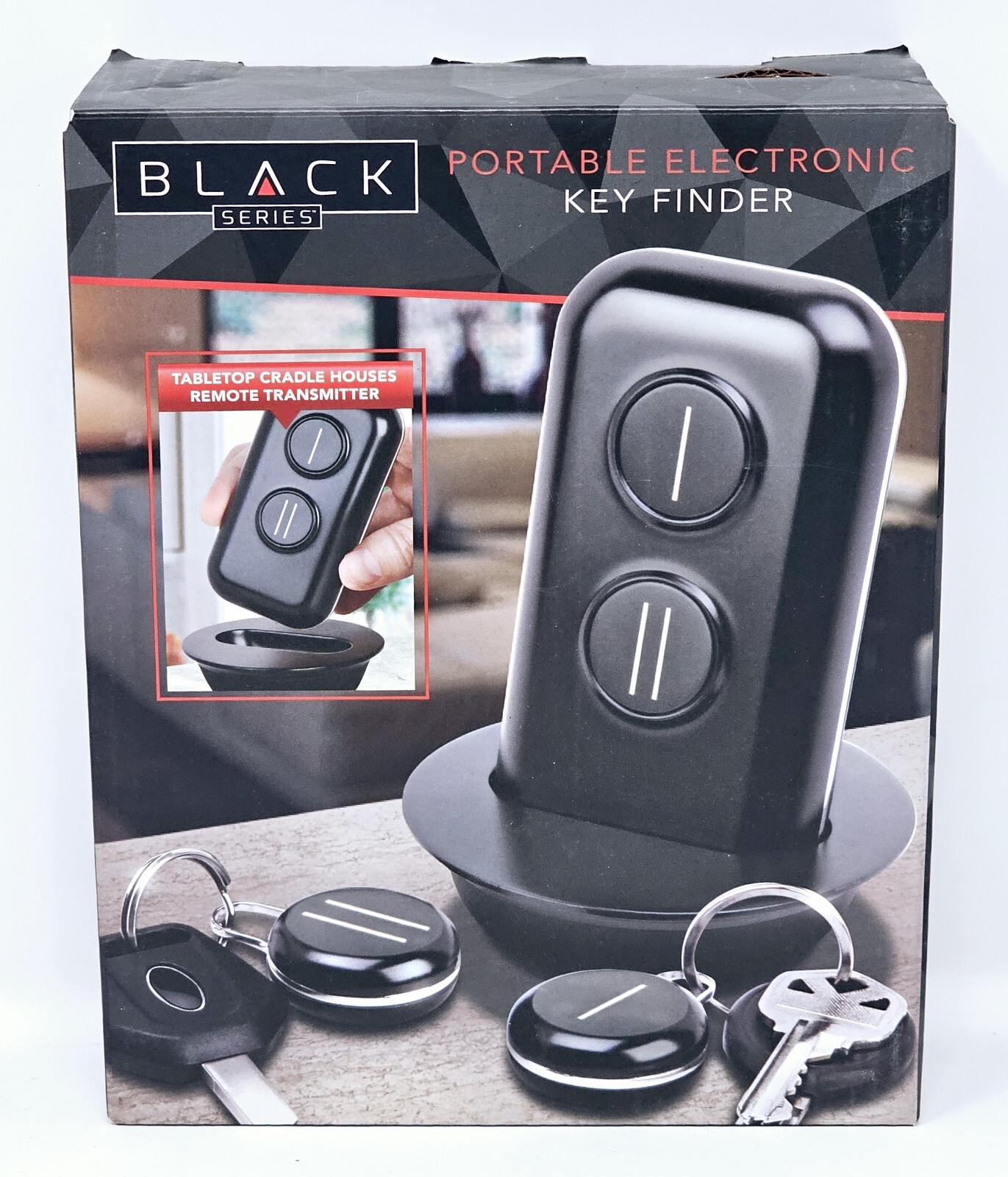 NIB The Black Series Portable Electric Key Finder Locates Keys Hard To Find Set