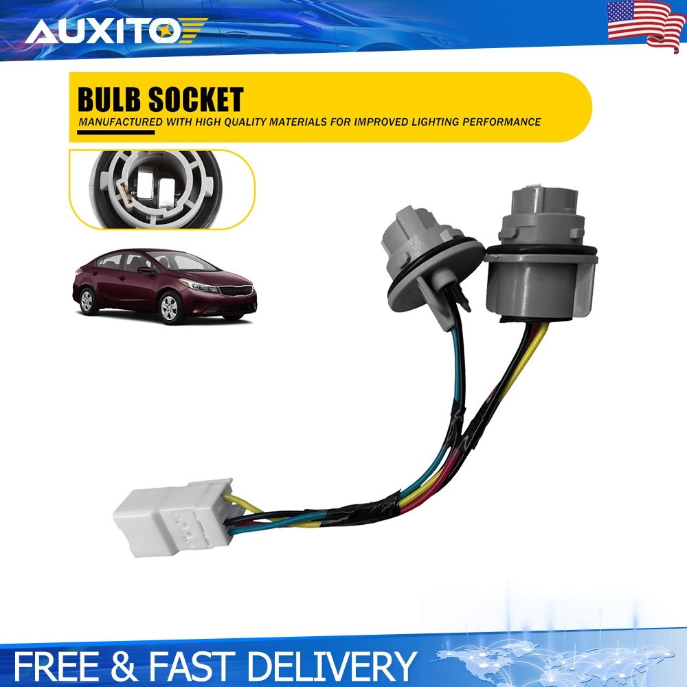 Tail Light Wiring Socket & Wire Harness Set For 2017-2018 Kia Forte 92470-B0600