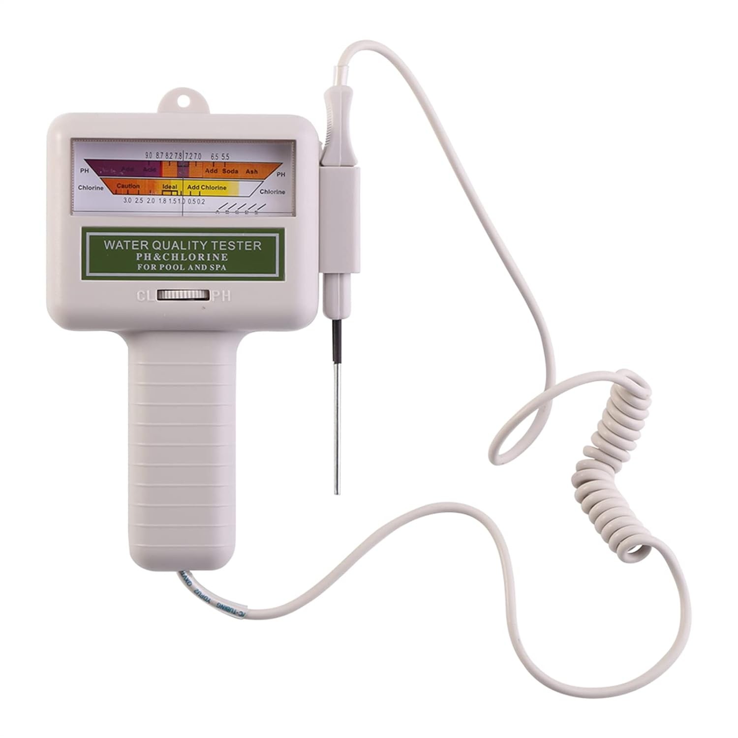 Water Tester with Probe – 2-in-1 Digital, CL/CO₂ Reader for Pool & Spa