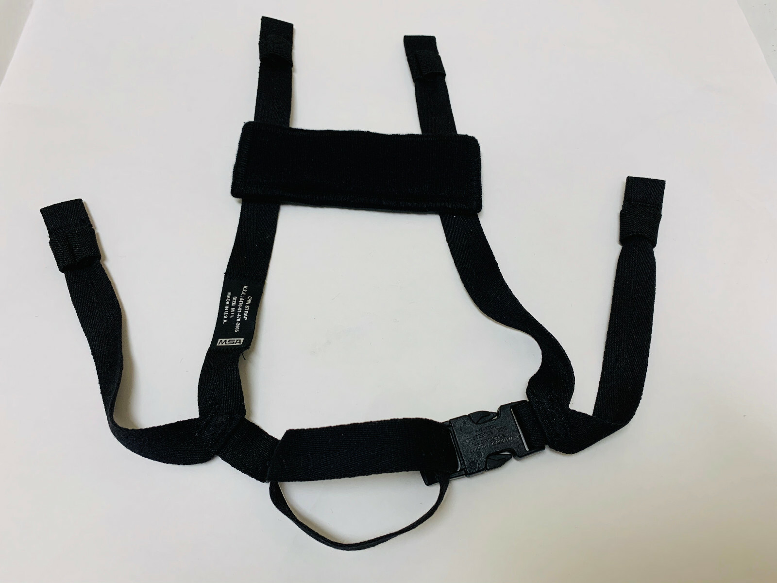 OLDGEN MSA ACH MICH REPLACEMENT 4 POINT BLACK CHIN STRAP M/L NEW 2605