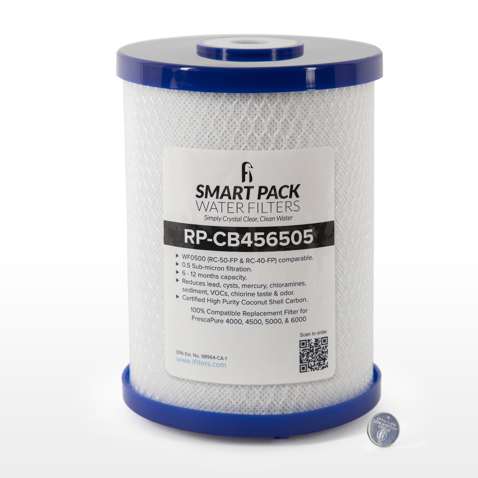 Smart Pack Royal Prestige Replacement Filter – 0.5 Micron Coconut Shell Carbon B