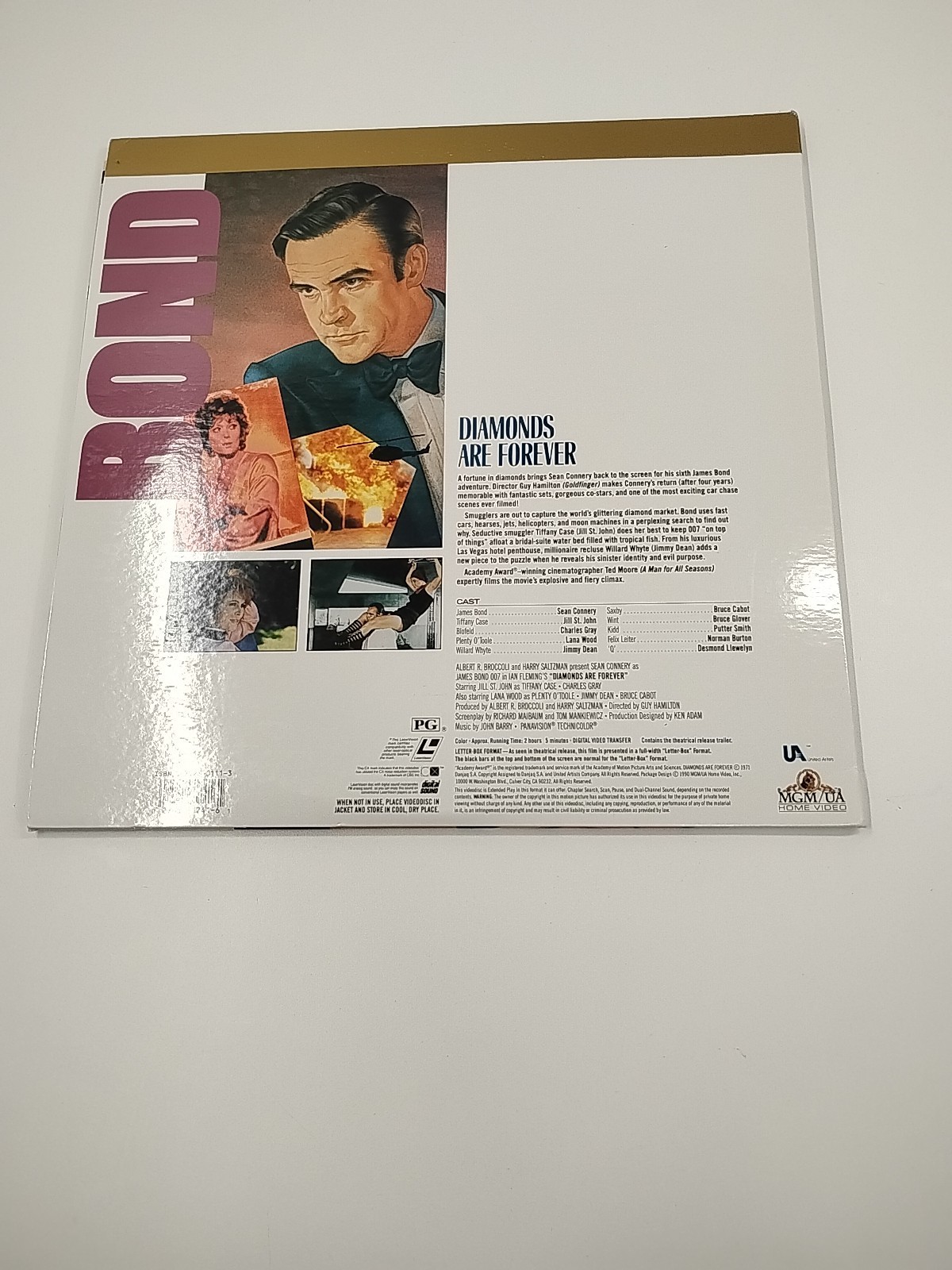 DIAMONDS ARE FOREVER 2-Laserdisc LD SET WIDESCREEN JAMES BOND! Sean Connery