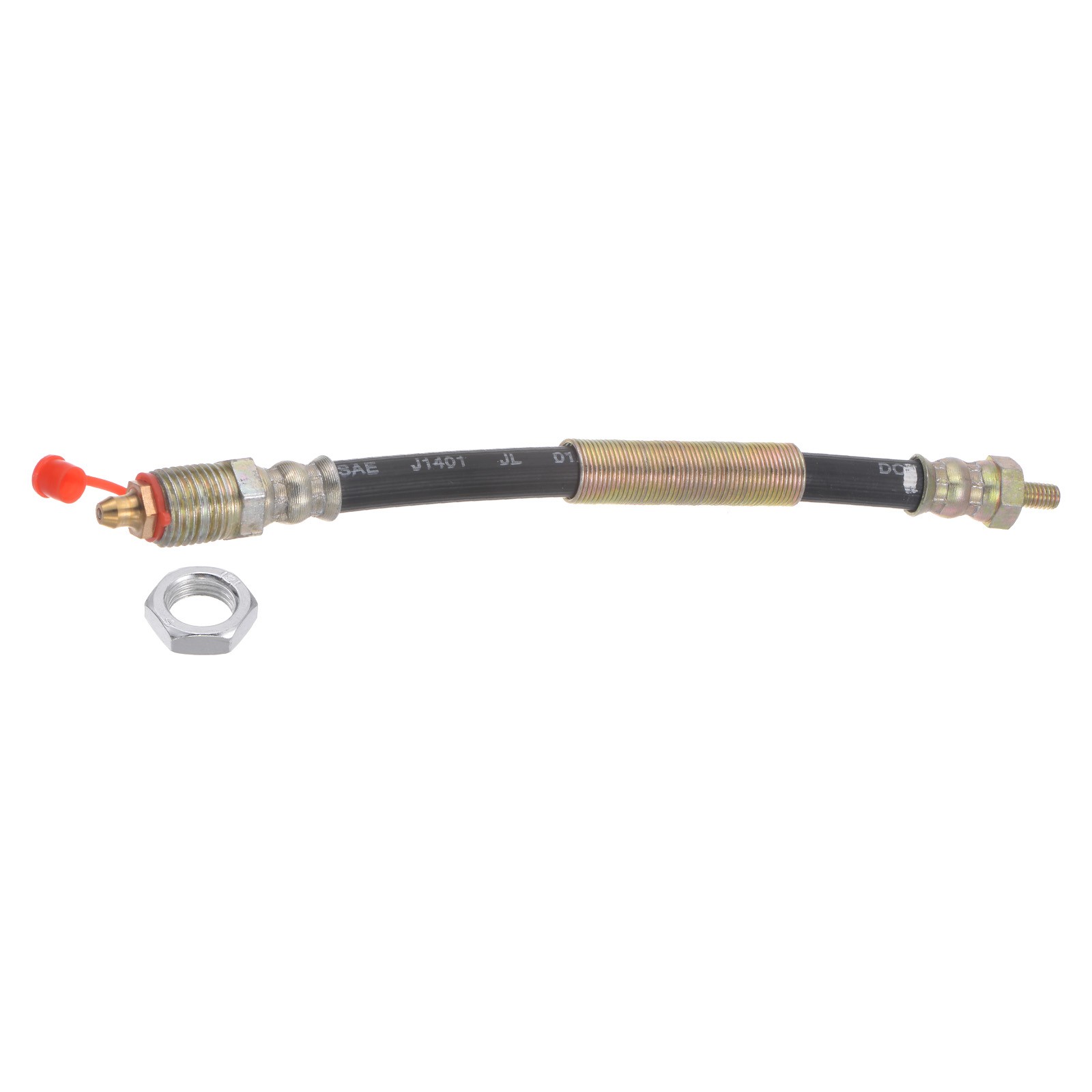 M6 x 1 Thread 7.87" Length Flexible Extension Grease Hose with Fixing Screw Nut