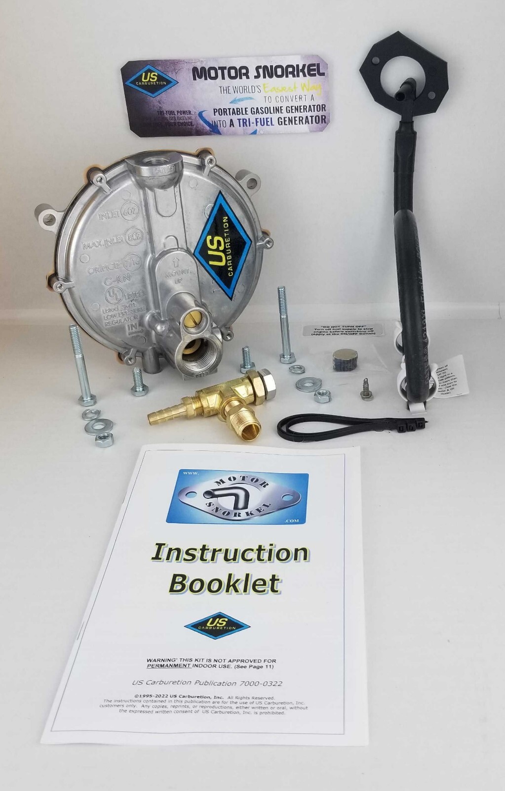 Robin Subaru EH29 Tri-Fuel Propane Natural Gas & Gas MotorSnorkel Conversion Kit