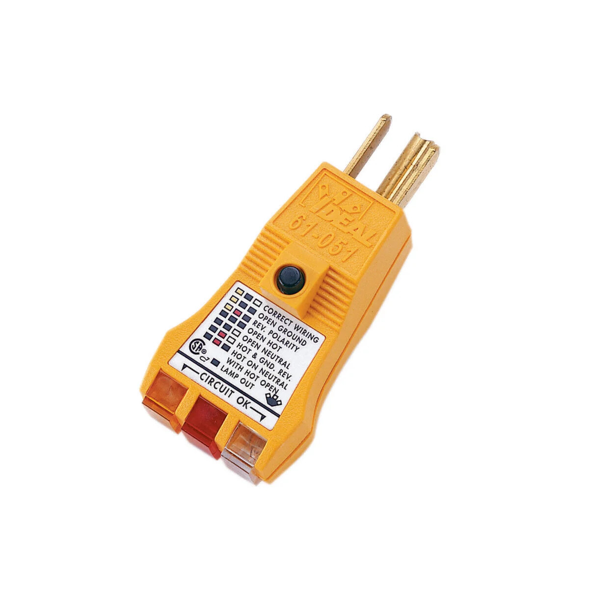 Ideal 61-051 E-Z Check Plus Circuit Tester 120 VAC