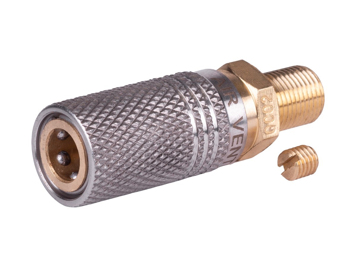 Air Venturi Extended Female Quick Disconnect to 1/8" BSPP Male Threads